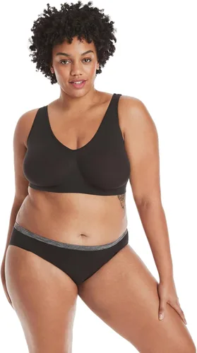 Vista 4 de Hanes Brasier sin varillas acogedor para mujer, brasier de cobertura completa, brasier sin costuras