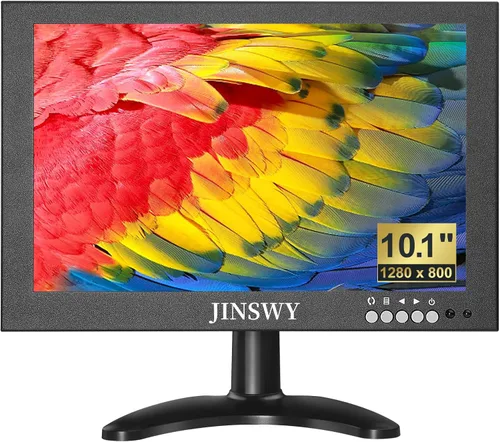 Vista 9 de Mini monitor de seguridad de 8 pulgadas, pantalla de metal portátil de 1280 x 720, entrada HDMI/VGA/AV/BNC, altavoces integrados y control remoto