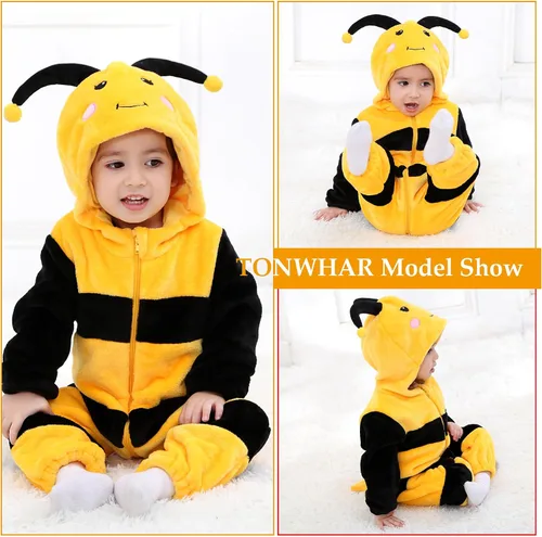 Vista 4 de TONWHAR Baby Boy's Girl's Animal Bodysuit Infant And Toddler's Romper Jumpsuit Halloween Costume Partywear