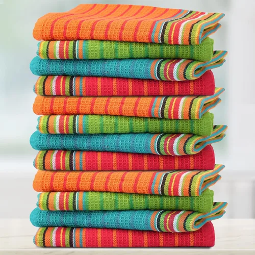 Vista 10 de THREAD SPREAD - Toallas de cocina 100% algodón, toallas de salsa, juego de 4 (16x28 pulgadas), paño de cocina multiusos para secar, restaurante