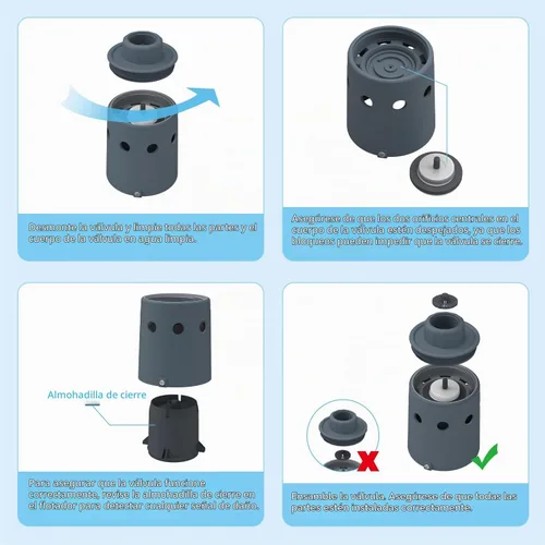 Vista 7 de Válvula de flotador de 1" para tanque de agua, Válvula de control automático de nivel de agua, Válvula de llenado de alto flujo para tanque
