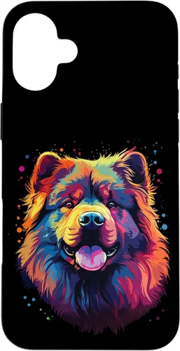 Vista 21 de Watercolour Colourful Dog Chow Chow Case for iPhone 16