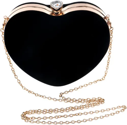 Vista 4 de Sun Kea Bolso de mano con forma de corazón para mujer, bolso de mano elegante, bolso de hombro