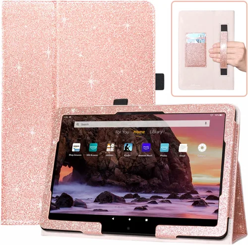 Vista 10 de DMLuna Case for All-New Amazon Fire HD 10 & 10 Plus Tablet (13th / 11th Generation, 2023/2021 Release) 10.1", Slim Cover with Folding Stand, Auto