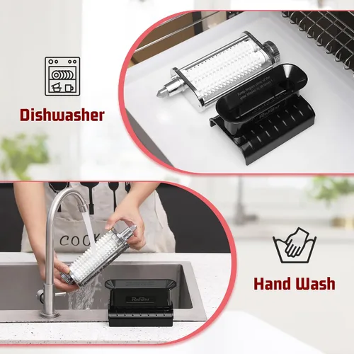 Vista 3 de Accesorio Ablandador de Carne de Grosor Ajustable para Batidoras de Pie KitchenAid, Herramienta Ablandadora de Carne, Accesorios de Procesador