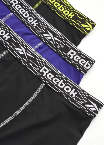 Vista 2 de Reebok Paquete de 3 calzoncillos tipo bóxer de secado rápido que absorben la humedad para hombre