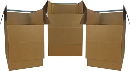 Vista 4 de UBOXES Space Savers - Cajas de mudanza para armario con colgador, 20 x 20 x 34 pulgadas (paquete de 3)