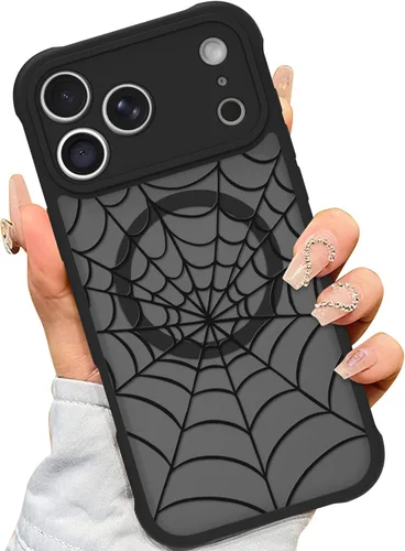 Vista 26 de AIGOMARA Magnetic Case for iPhone 16 Pro, Striped Floral - Black Black - Striped Floral