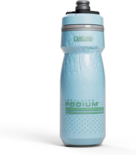 Vista 11 de CamelBak Podium Chill Bike - Botella de agua aislada para apretar, color negro, 21 onzas