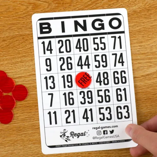 Vista 8 de Regal Bingo - Hojas de bingo clásicas de solo 6 x 4 pulgadas, hojas de bingo blancas reutilizables para noches de juegos familiares, fiestas