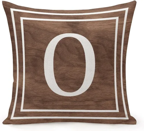 Vista 32 de Funda de almohada decorativa con diseño de letras blancas y monograma D, para sofá, dormitorio, automóvil, 16 x 16 pulgadas