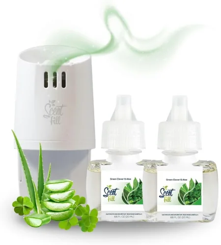 Vista 37 de Scent Fill Ambientador enchufable de sidra de manzana, repuestos de aceite perfumado, 2 recambios + difusor