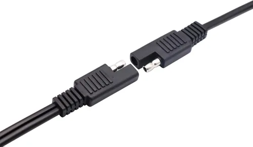 Vista 6 de Cable de encendedor de cigarrillos SAE, enchufe macho de encendedor de cigarrillos de 12 V a SAE de 2 pines, conector de desconexión rápida