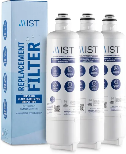 Vista 11 de Mist Ultra Clarity Pro Filtro de agua de repuesto compatible con Bosch BORPLFTR50, filtro de agua para refrigerador compatible con BORPLFTR55