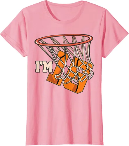 Vista 16 de Camiseta número 15 con temática de baloncesto para fiesta de cumpleaños, Negro, S