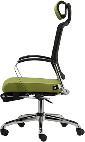 Vista 3 de Sillas de escritorio de oficina, ergonómicas, silla de escritorio cómoda con reposapiés y soporte lumbar, silla de computadora, sillas ejecutivas