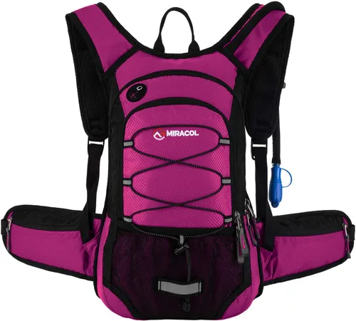 Vista 10 de Mochila de hidratación para senderismo con bolsa de agua - Miracol Bolsa de agua aislada con vejiga de 2L