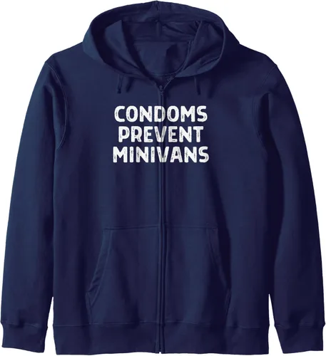 Vista 5 de Condones Prevenir Minivans Divertida despedida de soltero con cremallera sexual segura, Negro