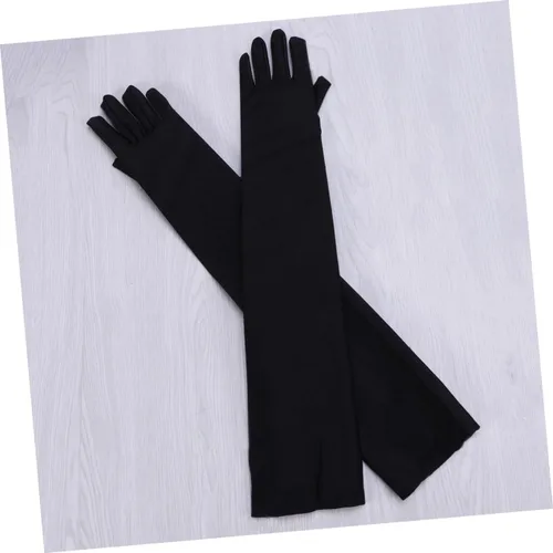Vista 8 de USHOBE Varilla para Halloween Maquillaje Vestido Negro, Negro