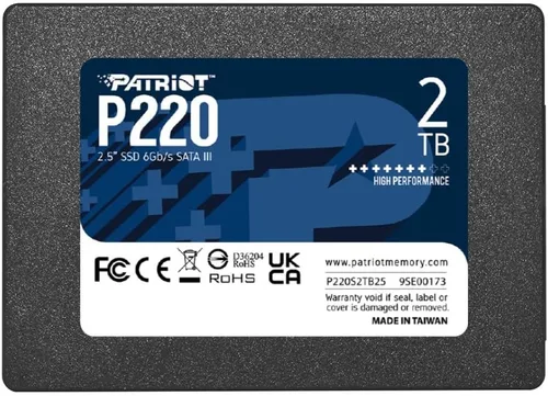 Vista 10 de Patriot Memory P220 128GB SSD interno - SATA 3 2.5" - Unidad de estado sólido - P220S128G25