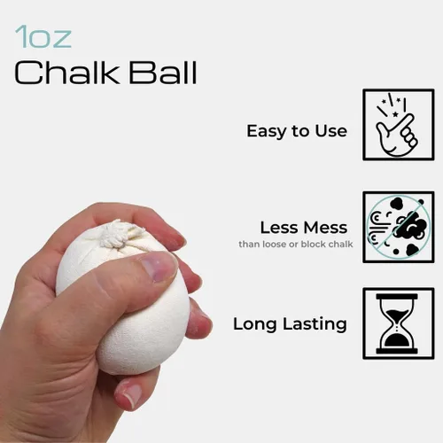 Vista 4 de Z Athletic Gym Chalk Ball for Rock Climbing, Gymnastics, and Weightlifting