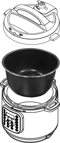 Vista 5 de Instant Pot Duo Plus - Olla eléctrica a presión 9 en 1 y olla interior de cerámica, paquete de 3 cuartos de galón