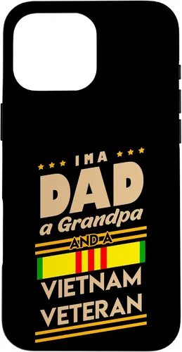 Vista 19 de Funda de regalo para iPhone 13 Pro Max I'm a Dad Grandpa And Vietnam Veteran Cool Soldier