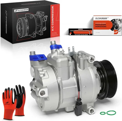 Vista 10 de A-Premium Compresor de aire acondicionado de CA con embrague compatible con A4 2004-2015, A4 Allroad 2013-2016, A4 Quattro, A5, A6, Q3, Q5, Q7