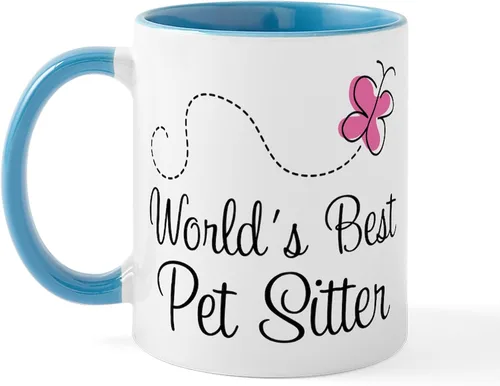 Vista 11 de CafePress Pet Sitter Worlds Best - Taza de café de cerámica (11.0 fl oz)