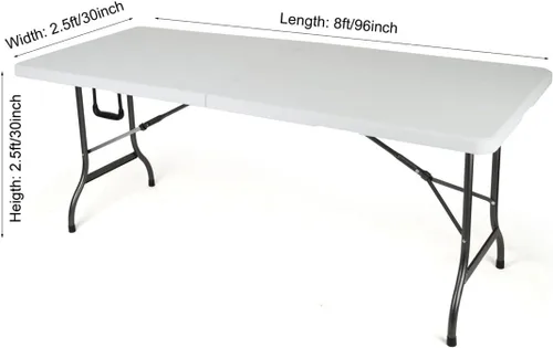 Vista 4 de Mantel para mesa rectangular de elastano azul marino de 8 pies de largo x 30 pulgadas de ancho x 30 pulgadas de alto