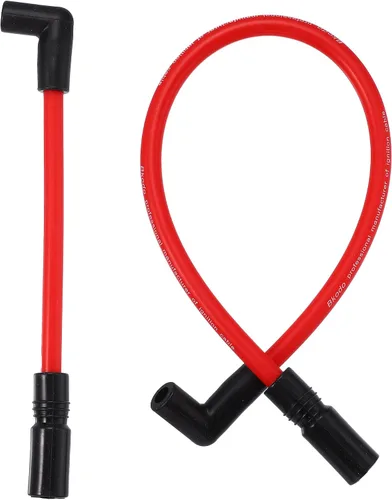 Vista 8 de Motoforti Kit de 2 piezas de cables de bujía de 10.4mm y 10mm DYNA-409BL azul de silicona para Harley Davidson Big Twin FXD Dyna 2000-2017