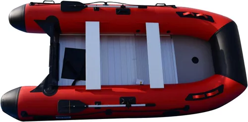 Vista 6 de BRIS Bote inflable inflable de 12 pies, balsa deportiva de rescate para buceo, barco, pesca, bote, pontón tierno
