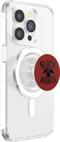 Vista 3 de DC Comics Fan Art Aquaman - Máscara de manta negra PopSockets MagSafe PopGrip para iPhone