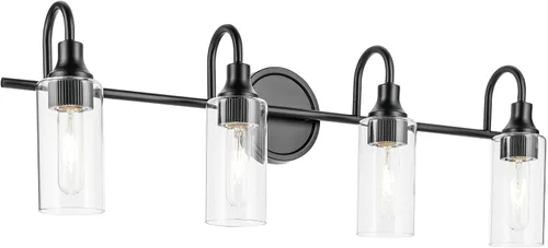 Vista 16 de Kichler Kavi - Lámpara de tocador de baño de 3 luces, bronce champán Champagne bronce