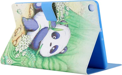 Vista 3 de LCHDA Funda para Samsung Galaxy Tab A8 10.5 2021 (SM-X200 / SM-X205), soporte delgado con tapa para folio, cubierta pintada inteligente, piel