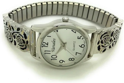 Vista 2 de VERSALES Señoras Elegante Floral Flor Estiramiento Banda Elástica Moda Reloj Varsales