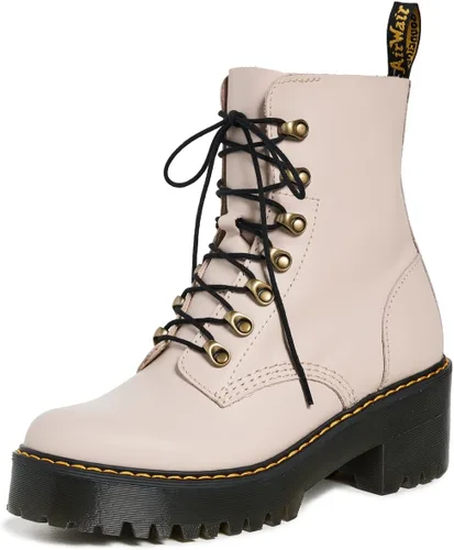 Vista 8 de Dr. Martens Botas Leona de cuero con tacón para mujer