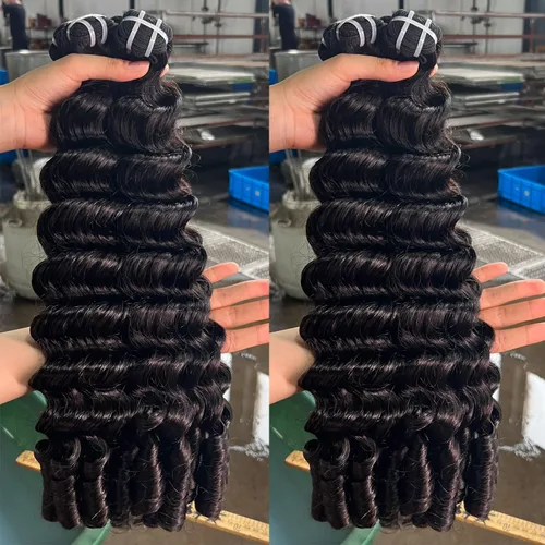 Vista 14 de VIPbeauty - Paquetes de cabello humano rizado birmano 16A, 3.53 onzas, un Peluca rizada de 13 x 4