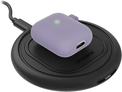 Vista 4 de OtterBox Funda suave al tacto para Apple AirPods (1ª y 2ª generación) - Elixir (morado claro)