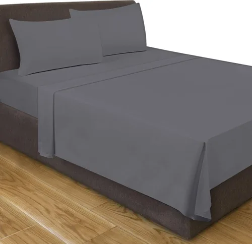 Vista 7 de Utopia Bedding Sábana encimera – 1 paquete (individual, beige) – Tela de microfibra suave cepillada – Sábana superior resistente al encogimiento y a
