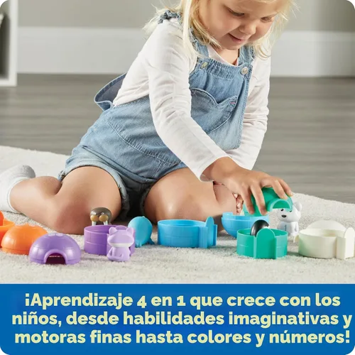 Vista 4 de Learning Resources Sort & Seek - Animales polares - 15 piezas, a partir de 18 meses, actividades de aprendizaje para niños pequeños, juguetes