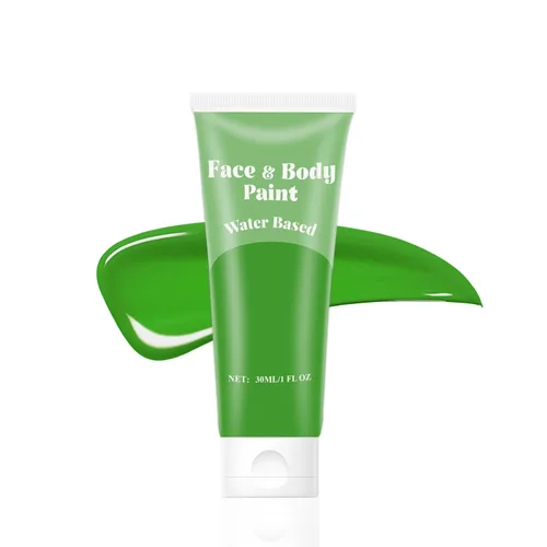 Vista 14 de Pintura facial blanca crema a base de agua para Halloween Cosplay payaso Blanco