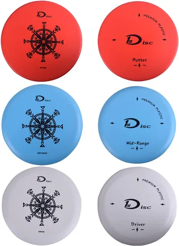 Vista 5 de Juego de golf de disco,Juego de arranque de golf de disco con 6 discos,1 mini marcador,1 toalla,1 bolsa de transporte