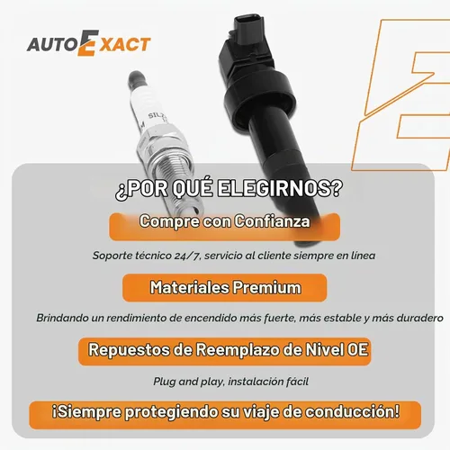 Vista 9 de Coil Pack UF652 - Juego de bujías de iridio para Soul Accent Rio Veloster