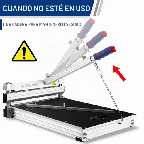 Vista 5 de WORKPRO Cortador de piso laminado de 13 pulgadas, cortador de piso de vinilo para laminado, pisos multicapa, parquet, paneles de pared