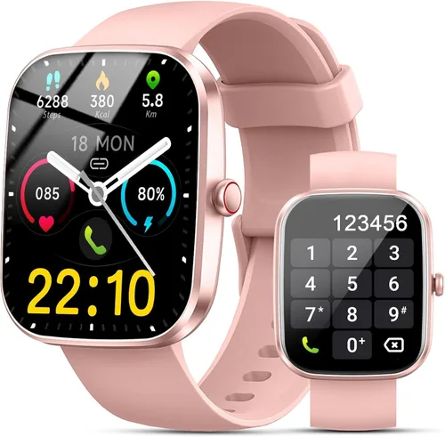 Vista 9 de Reloj inteligente para hombres y mujeres, reloj inteligente de 1.91 pulgadas con respuesta/hacer llamadas, rastreador de fitness con más de 100