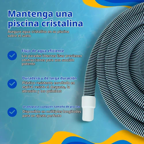 Vista 6 de Haviland NA101 - Manguera de piscina Forger Loop, 18 pies x 1-1/4 pulgadas, azul/blanco