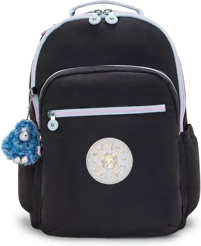 Vista 9 de Kipling Seúl - Mochila pequeña para tableta, diseño de flores acuáticas, talla única