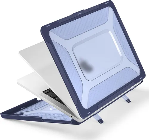 Vista 6 de Batianda HexArmor - Funda para MacBook Air de 15 pulgadas 2023-2026, azul x-azul marino.