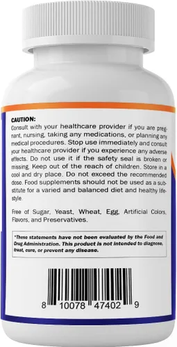 Vista 9 de Vitamatic Citrato de magnesio 500 mg por porción - 180 cápsulas vegetarianas (proporciona 150 mg de magnesio elemental) - B6 añadido para una máxima